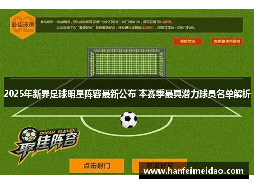 2025年新界足球明星阵容最新公布 本赛季最具潜力球员名单解析